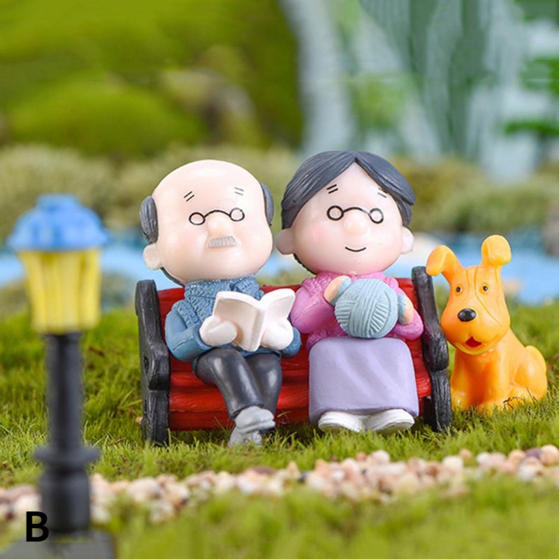 Model Kit In Era - Mini figuras de pareja, abuela, abuelo,