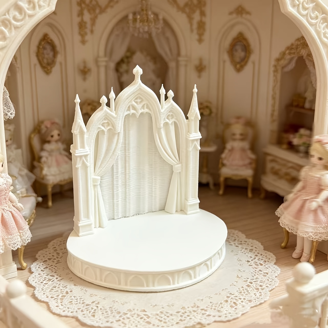 Model Kit In Era - Plataforma de Diorama de Castillo Gótico,