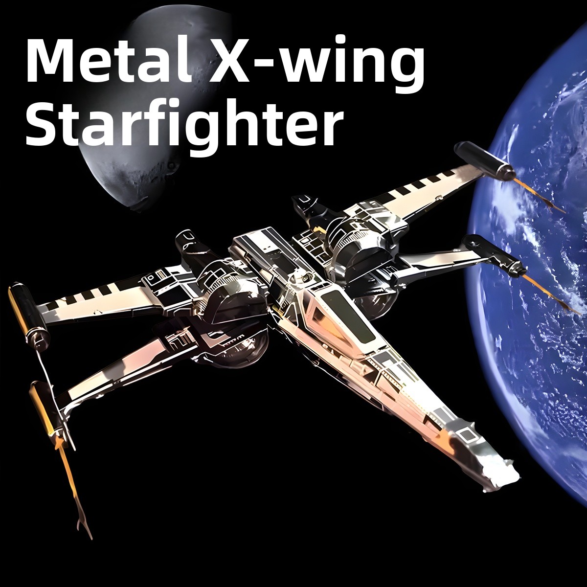 Model Kit X Wing - Modelo Metálico 3D de X-Wing Fighter,