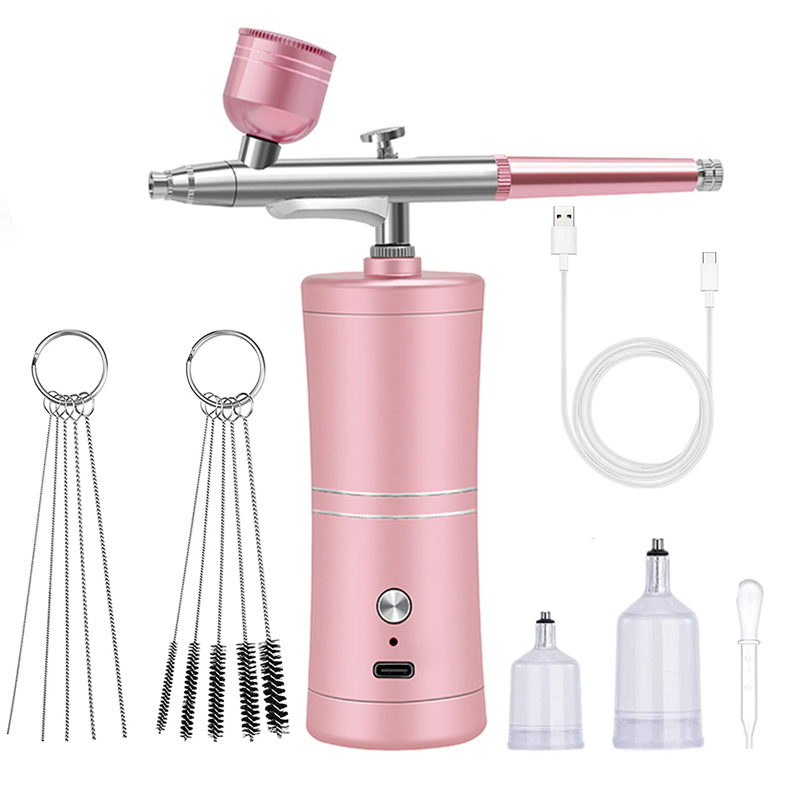 Airbrush Compressor Kit - Aerógrafo para pintura artística de uñas,