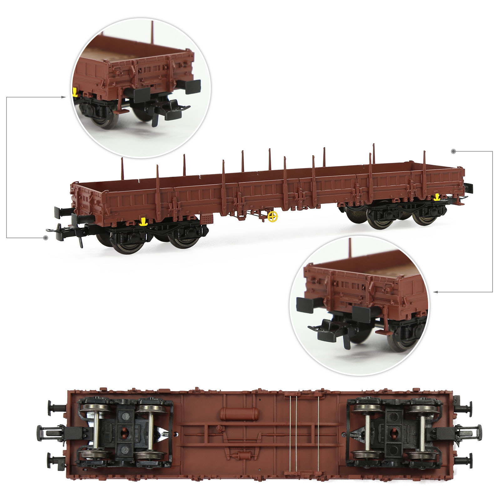 Model Kit Locomotive - 1 unidad de trenes Evemodel, carro