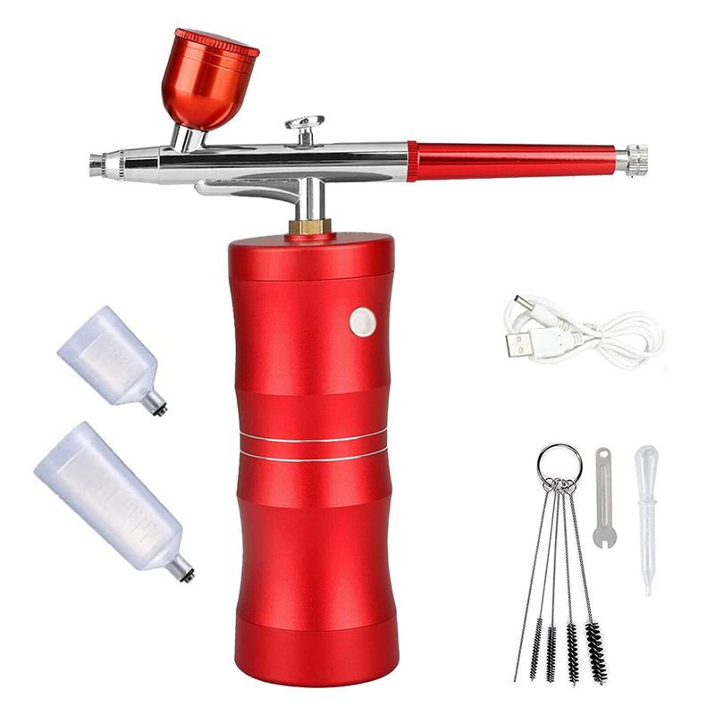 Airbrush Compressor Kit - Kit de aerógrafo portátil con compresor,