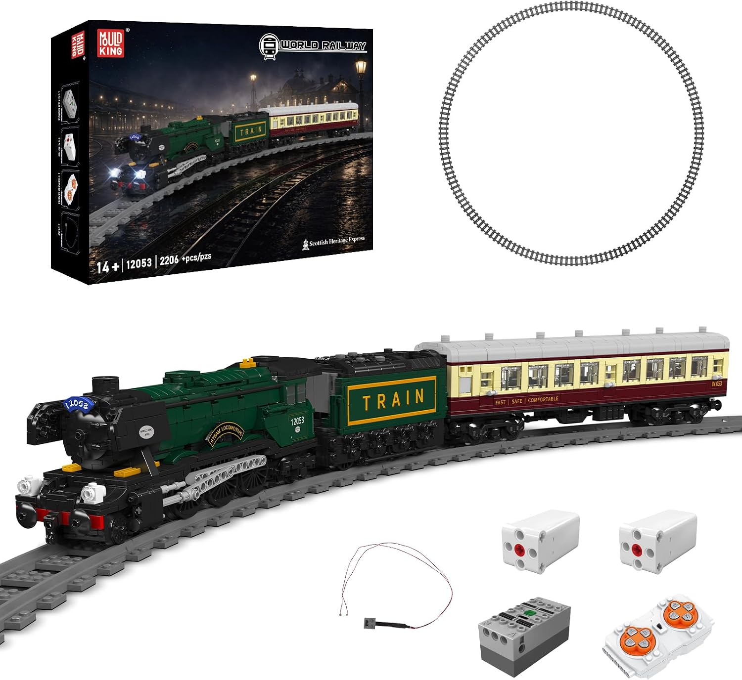 Mould King, 2206 piezas, model - Model Kit Locomotive reseña y precio