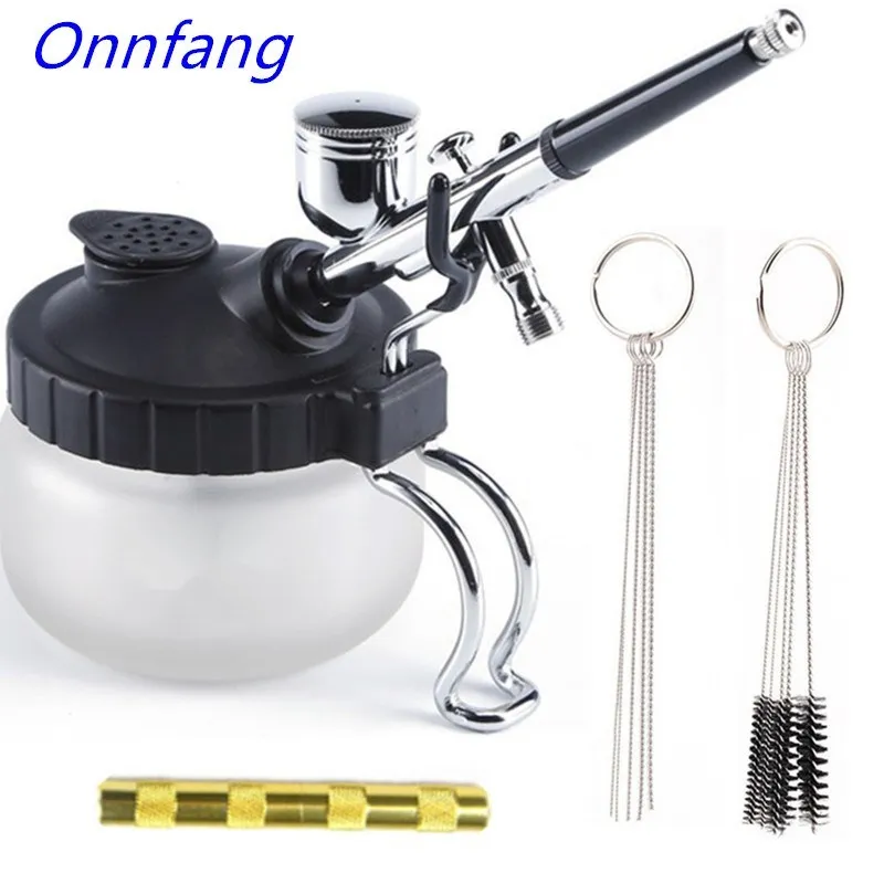Bote de limpieza con aerógrafo - Airbrush Compressor Kit reseña y precio