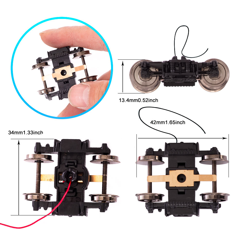 Conjunto de Bogie de tren ferr - Model Kit Locomotive reseña y precio