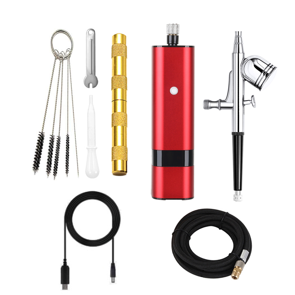 Kit completo de aerógrafo prof - Airbrush Compressor Kit reseña y precio