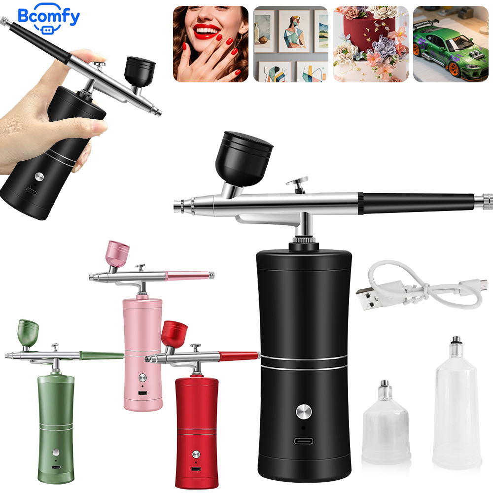 Aerógrafo para uñas con compre - Airbrush Compressor Kit reseña y precio