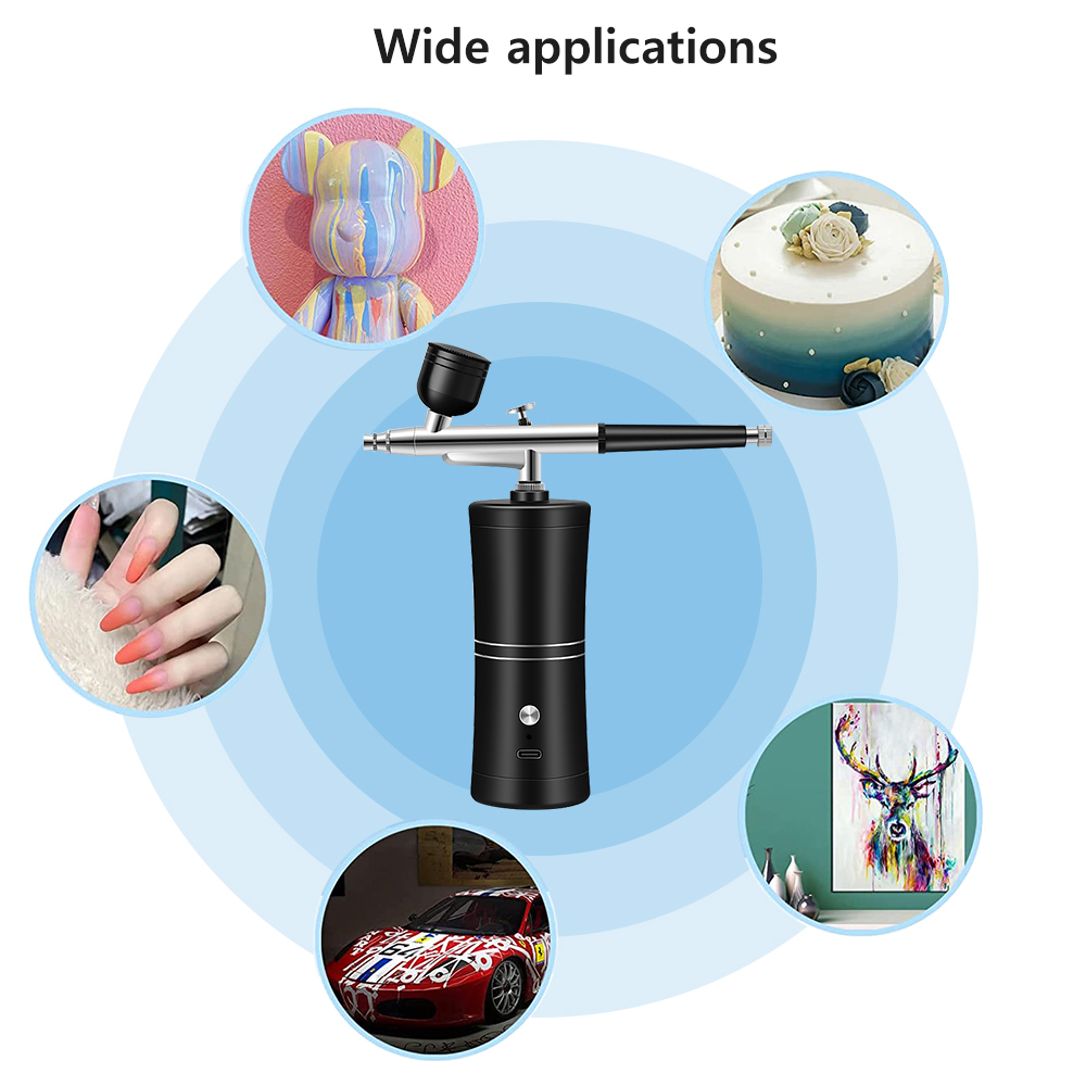 Aerógrafo para uñas con compre - Airbrush Compressor Kit reseña y precio
