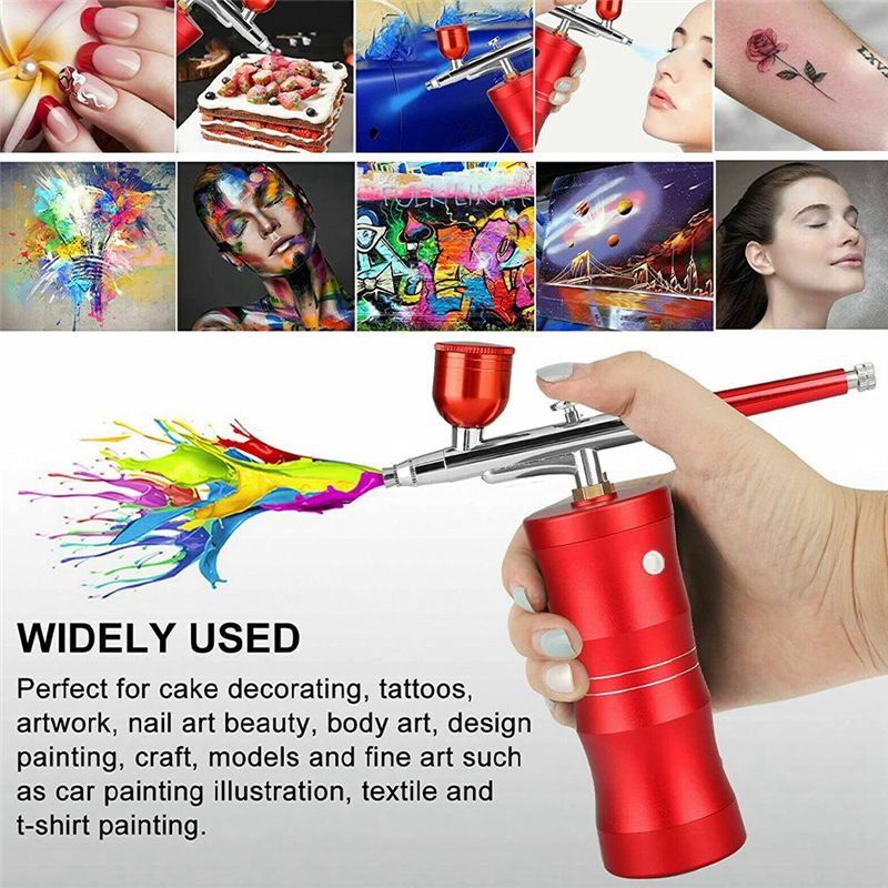 Kit de aerógrafo portátil con  - Airbrush Compressor Kit reseña y precio