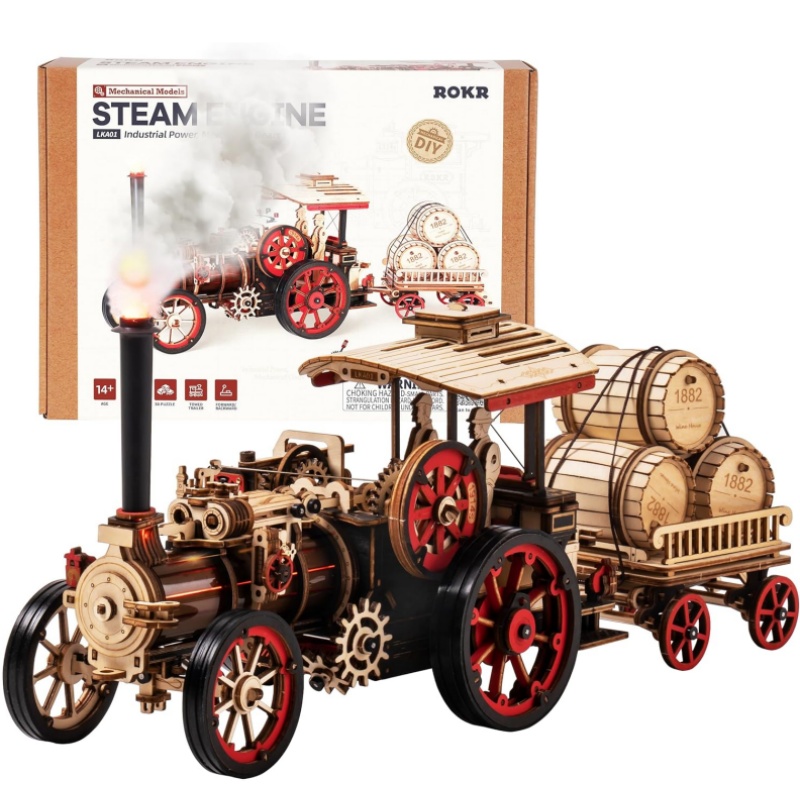 Robotime Rokr Kit de construcc - Model Kit Locomotive reseña y precio