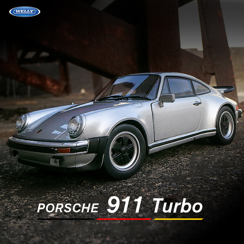 WELLY 1:24 Porsche 911 Turbo 3 - Model Kit Mustang reseña y precio